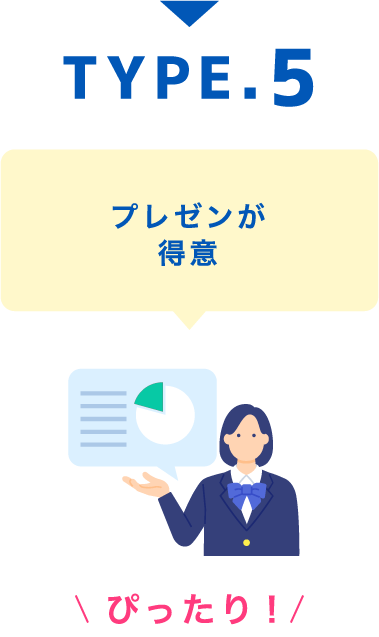 TYPE.5 プレゼンが
得意